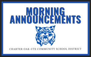 Announcements 9/14/21