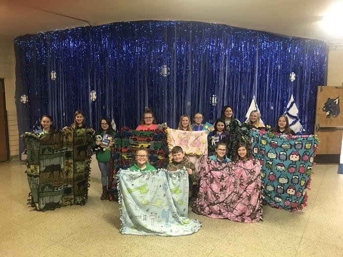 Blankets from the COU Student Council 