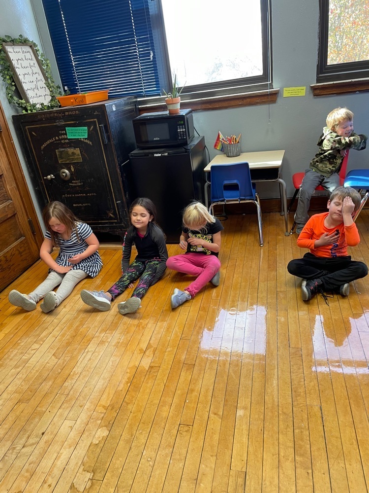 Our kindergarten students were working on how to turn our emotions up and how to turn them down.