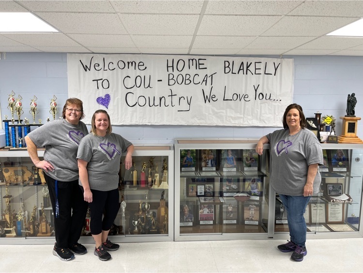 Diane, Angie and Brenda welcomed Blakely home!