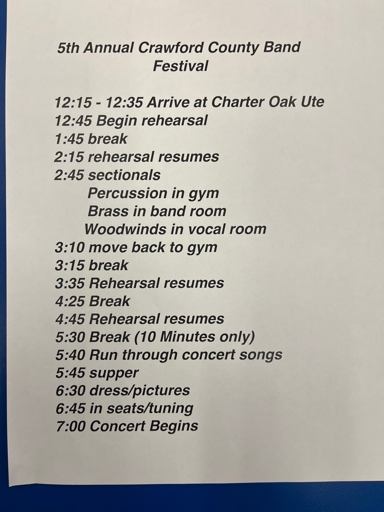 schedule for next Tuesday 